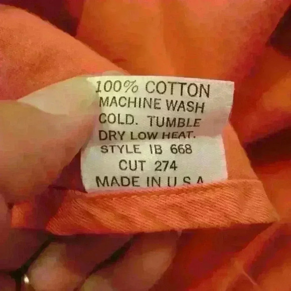 Ivy Brown Vintage Men's coral button‎ down hunting shirt Large - Picture 6 of 6